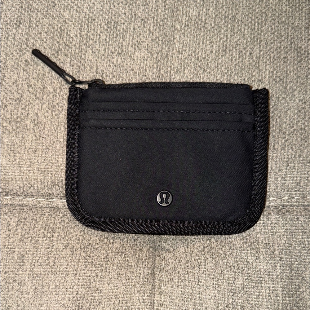 Lululemon Black Zip Card Wallet